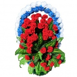 Венок № 25 корзина тематическая триколор